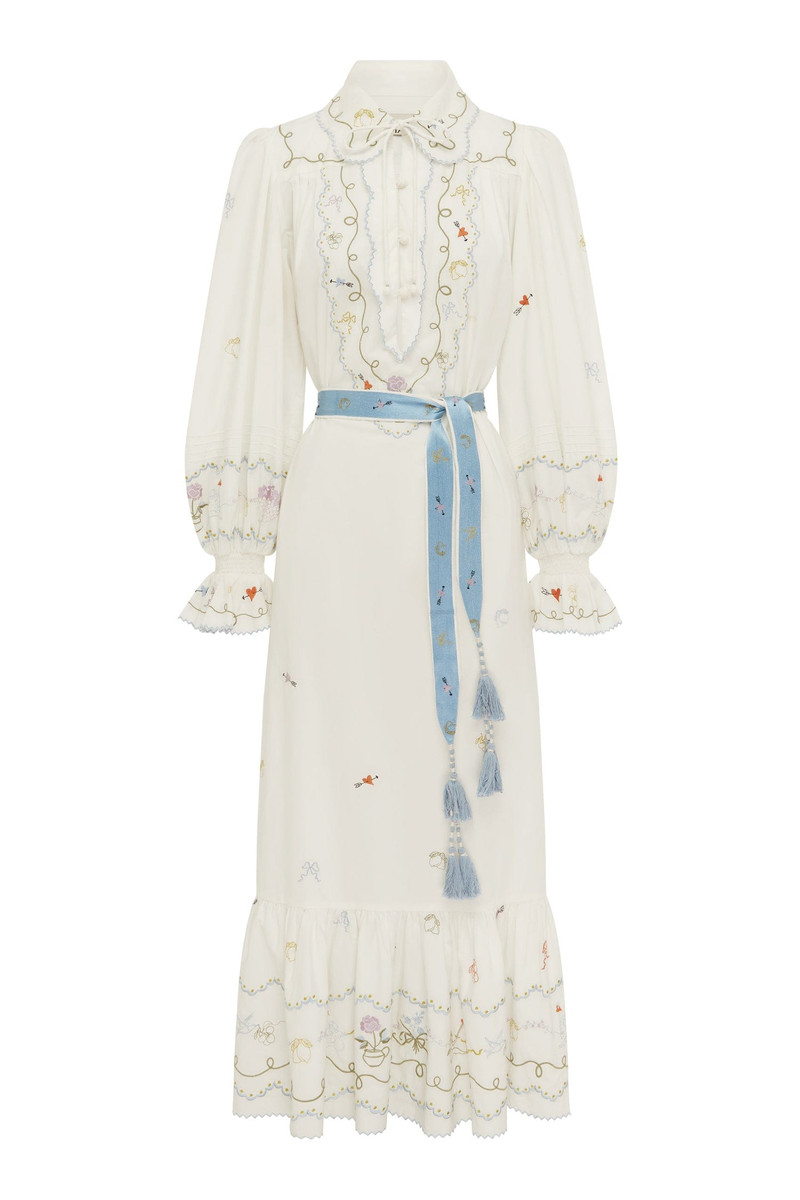 Giulia Embroidered Midi Dress 1