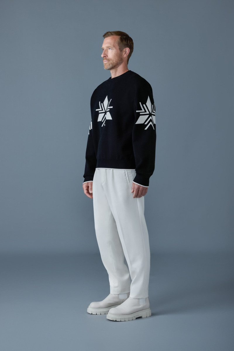 BENTLEY-SF Jacquard snowflake knit sweater 2