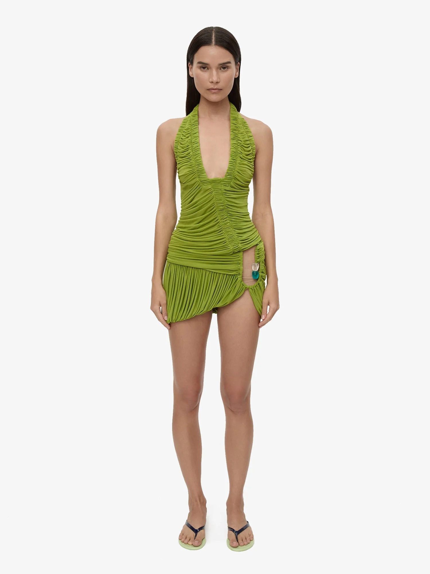 Beach Glass Bubble Mini Dress - 1