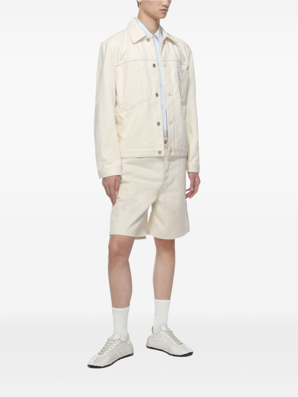 patch-pocket cotton jacket - 3
