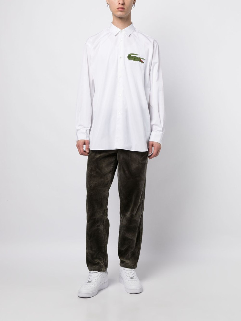 Comme des Garçons SHIRT x Lacoste logo-patch cotton shirt outlook