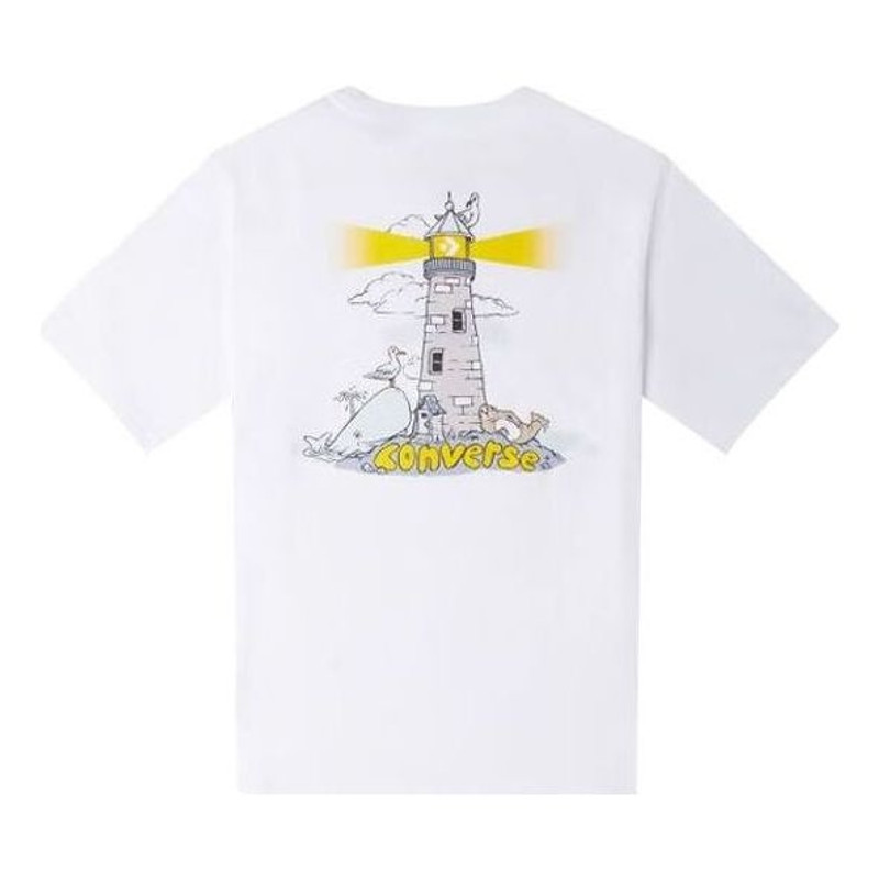 Converse Converse Lighthouse T-shirt 'White' 10024760-A02 outlook