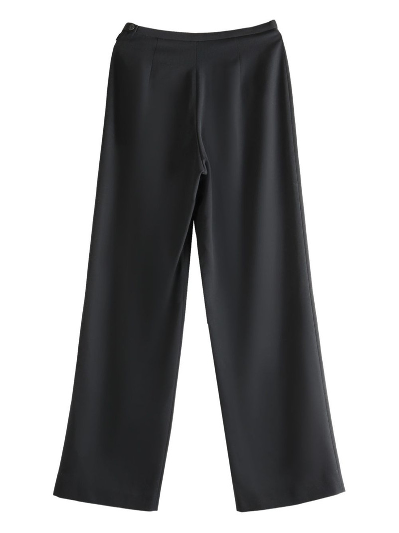 The Row button-detail trousers outlook