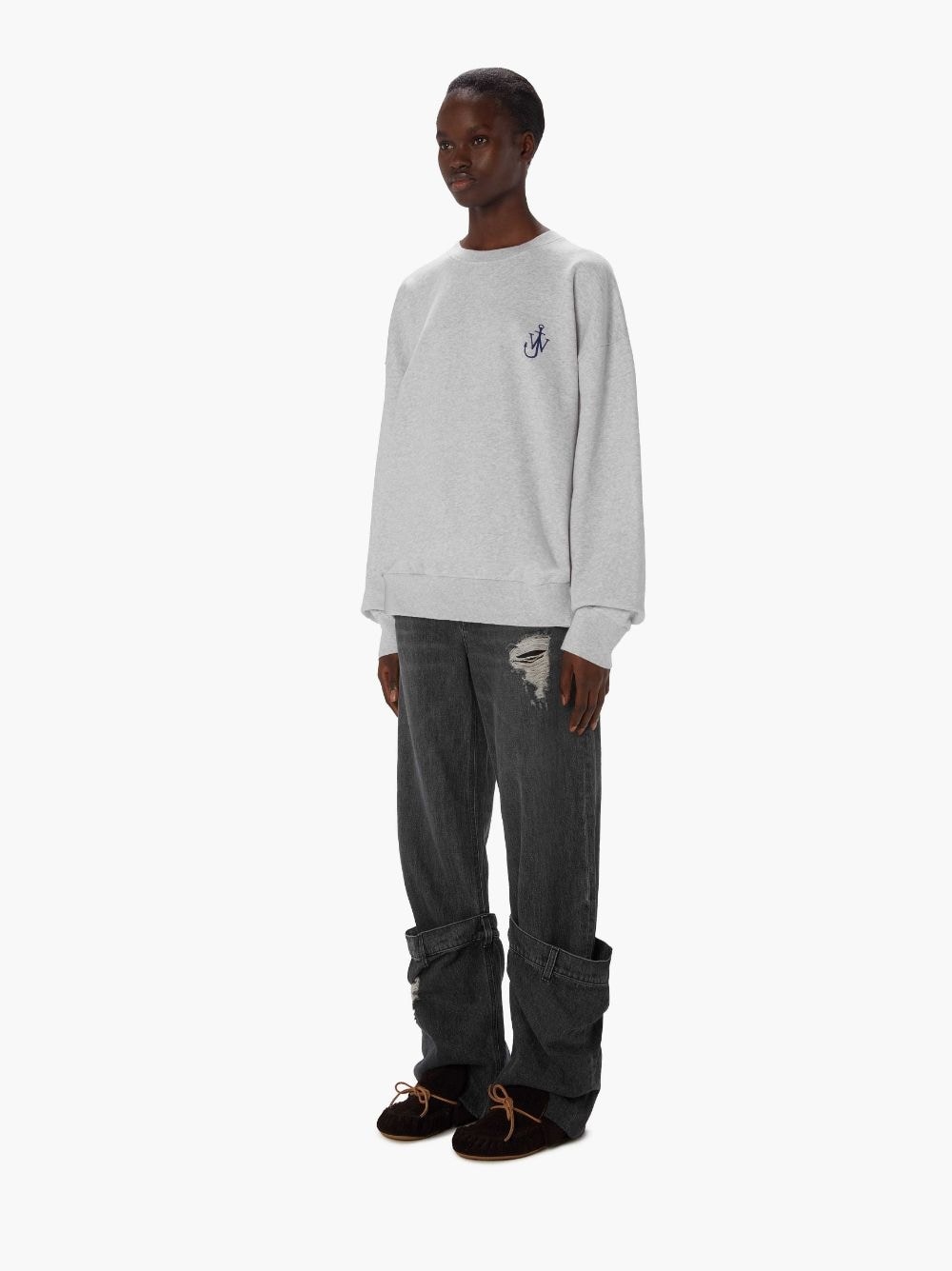ANCHOR EMBROIDERY BACK PRINT SWEATSHIRT - 4