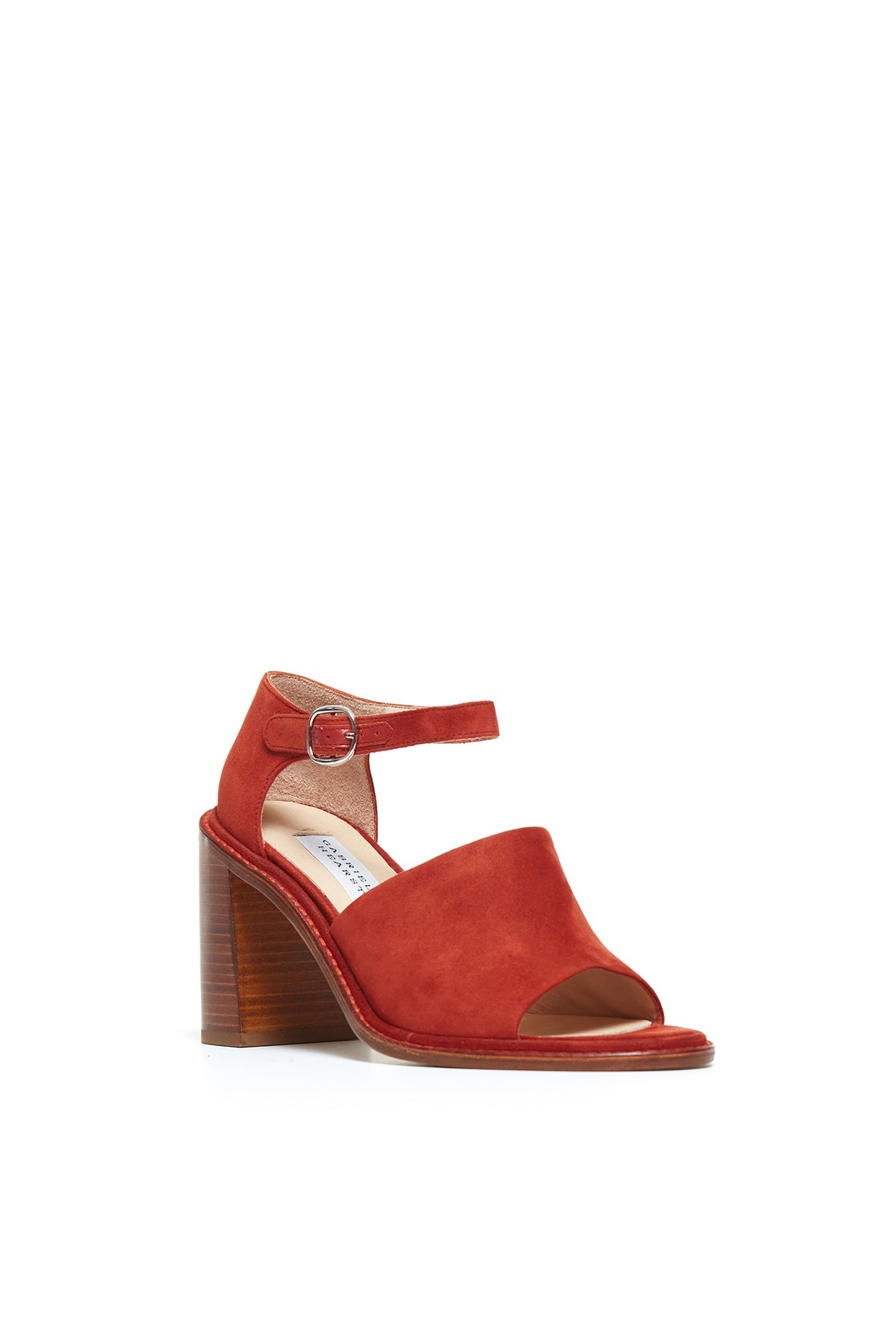 Beau Heel in Rust Suede - 2