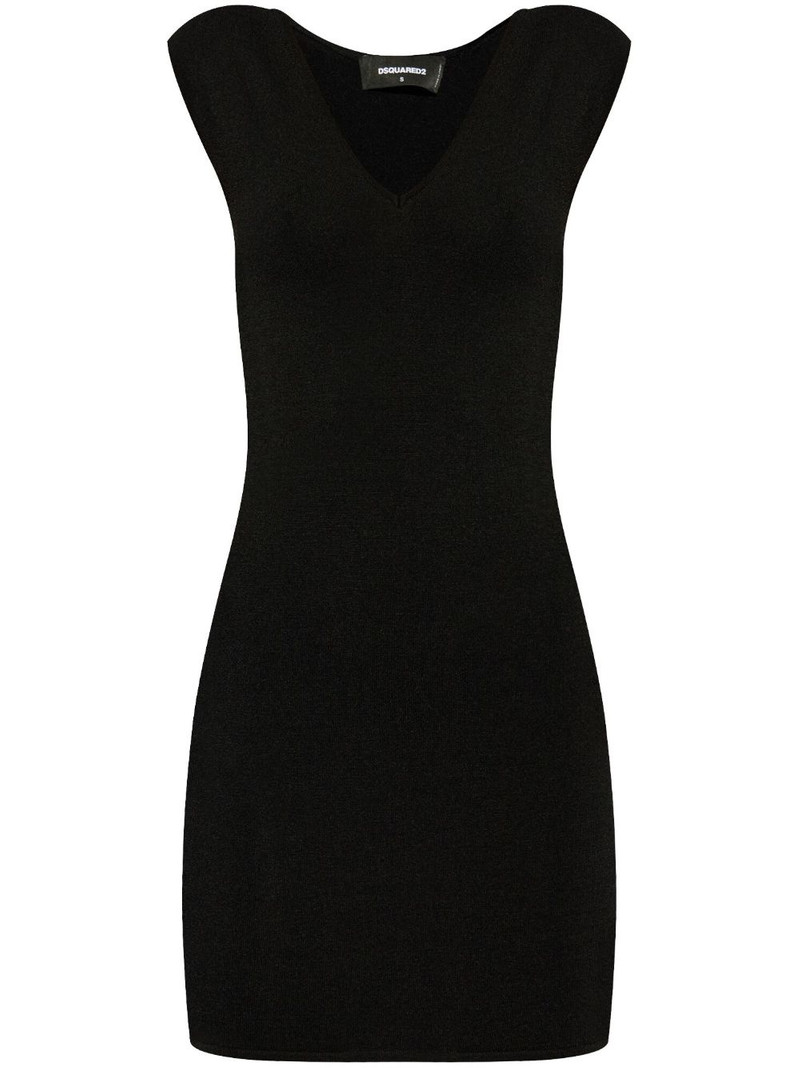 logo-plaque mini dress 1