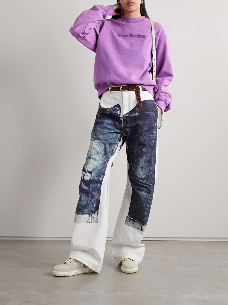 Acne Studios Printed cotton-jersey sweatshirt outlook