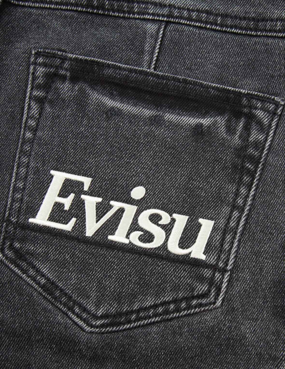 LOGO EMBROIDERY TAPER JEANS - 11