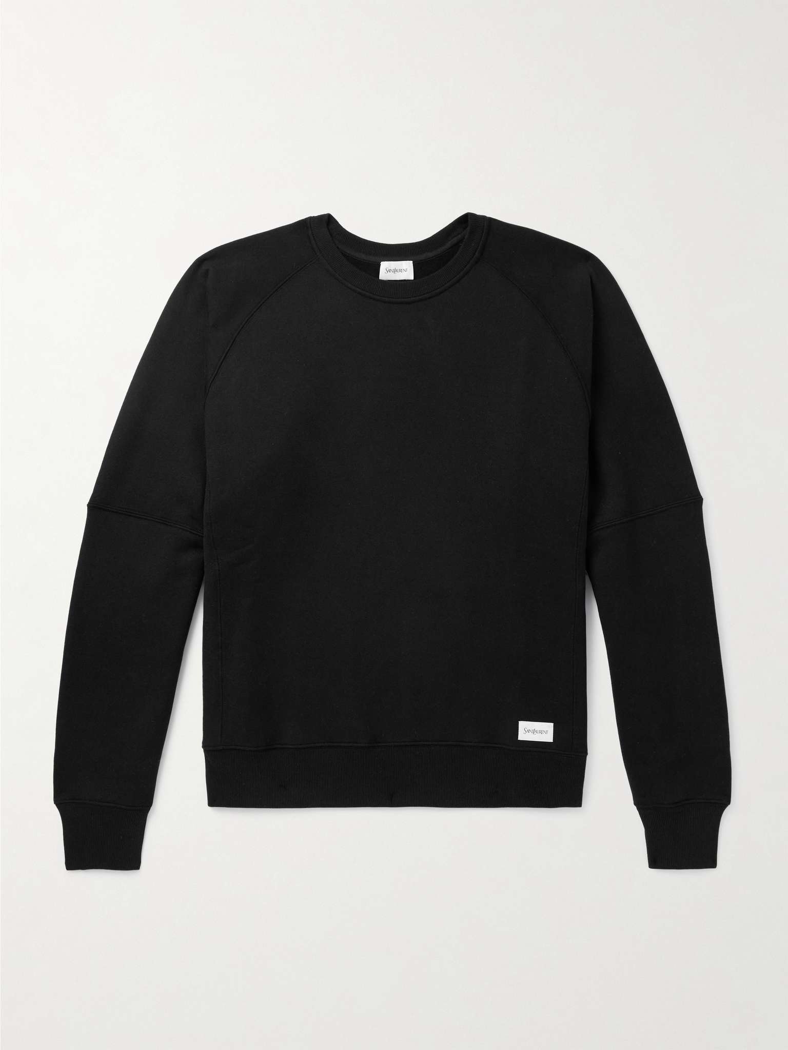 スウェット・トレーナー Saint Laurent Saint Laurent Jersey Oversized Sweatshirt SAINT LAURENT Embroidered cotton-jersey sweatshirt | NET-A