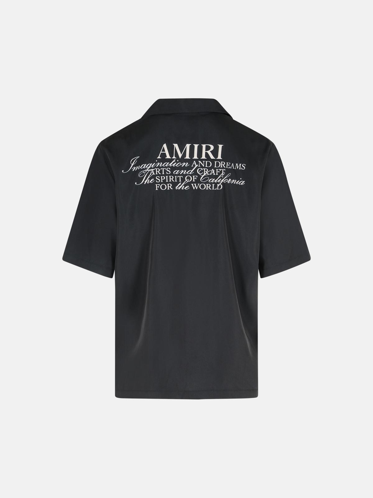 'SPIRIT' BLACK MODAL BLEND SHIRT - 3
