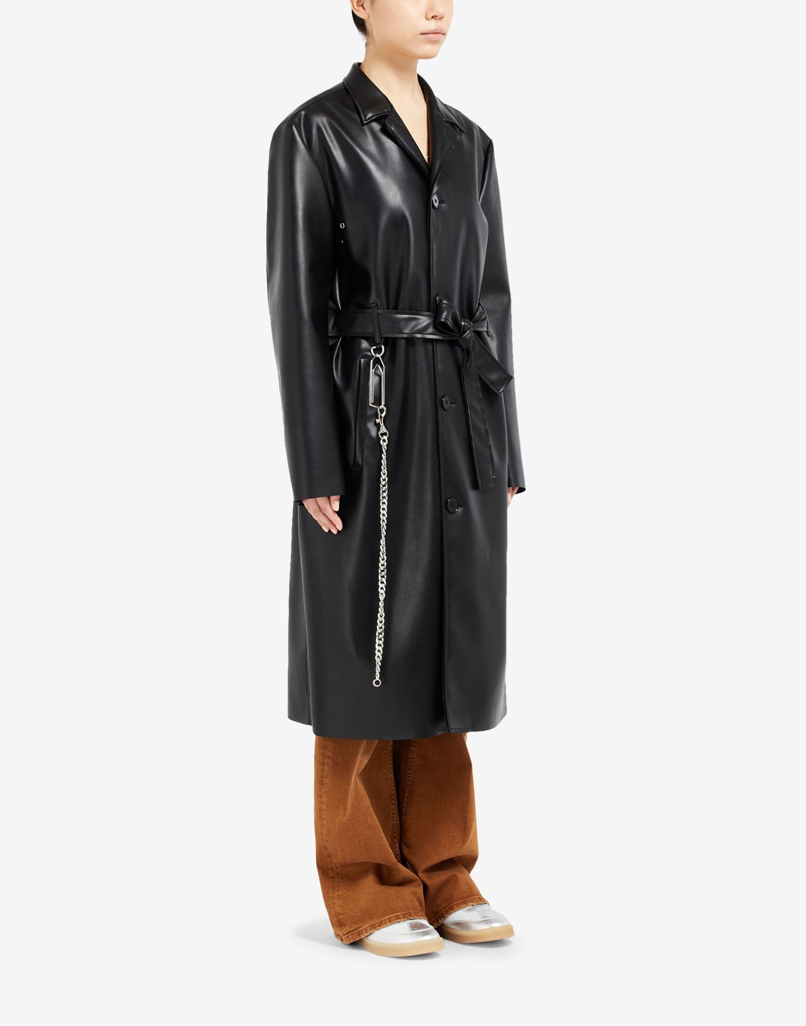 Faux leather coat - 3