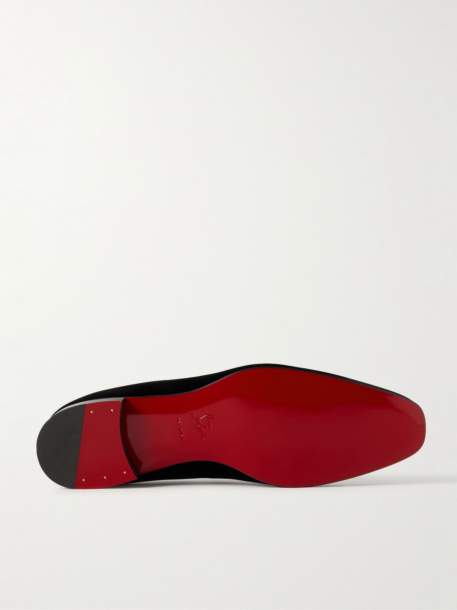 Dandelion Grosgrain-Trimmed Velvet Loafers Black - 3
