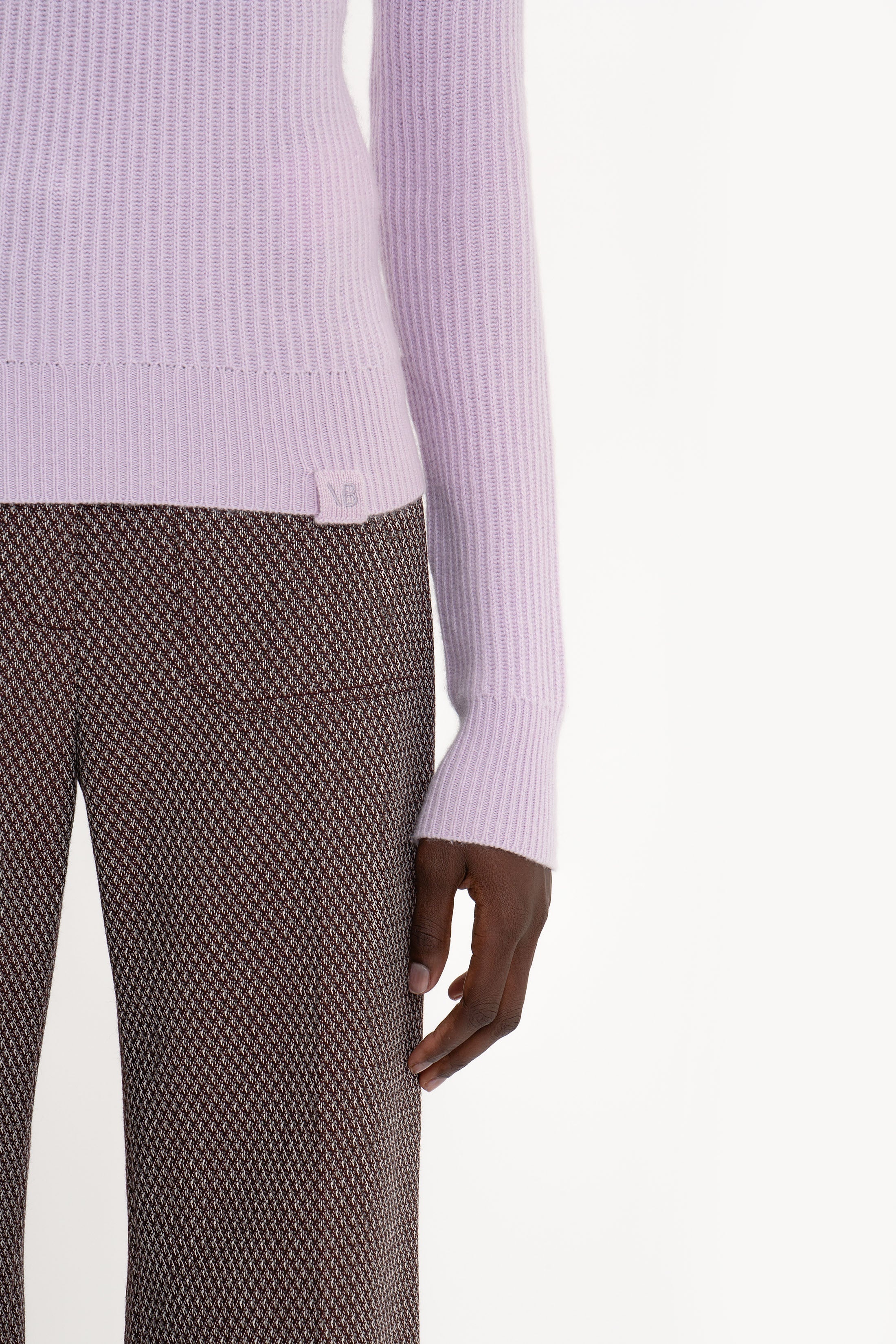 Double Collared Jumper In Petunia - 7