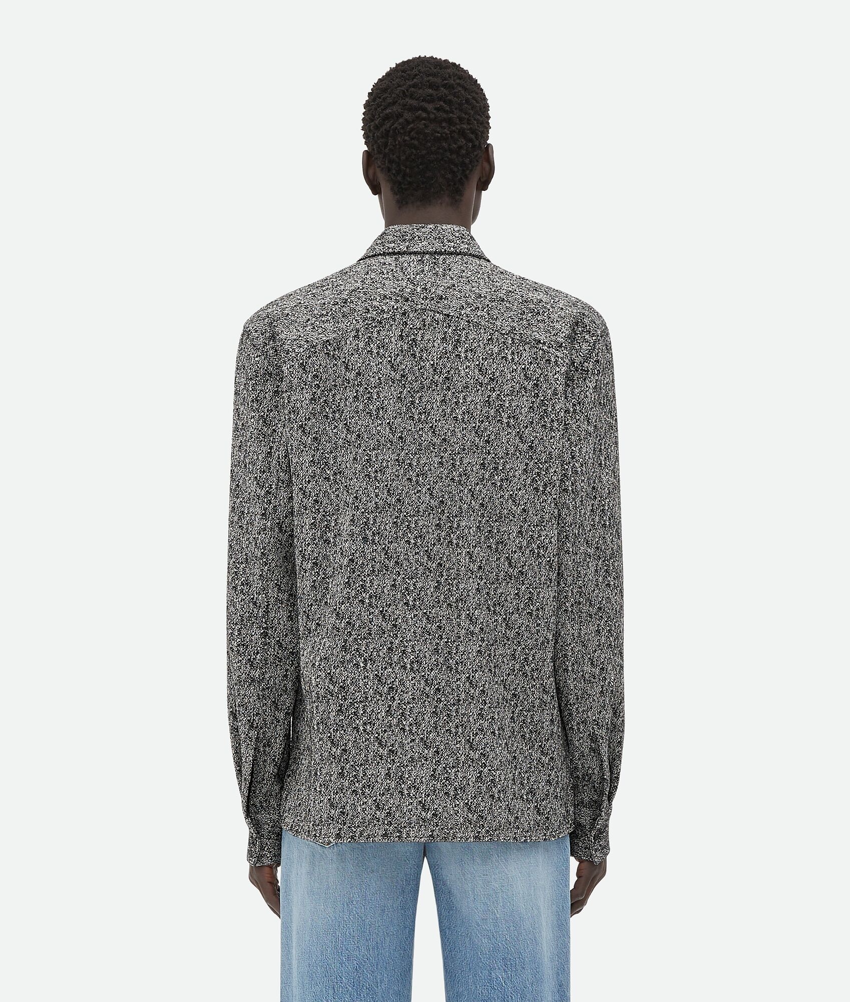 Textured Wool And Viscose Shirt - 3