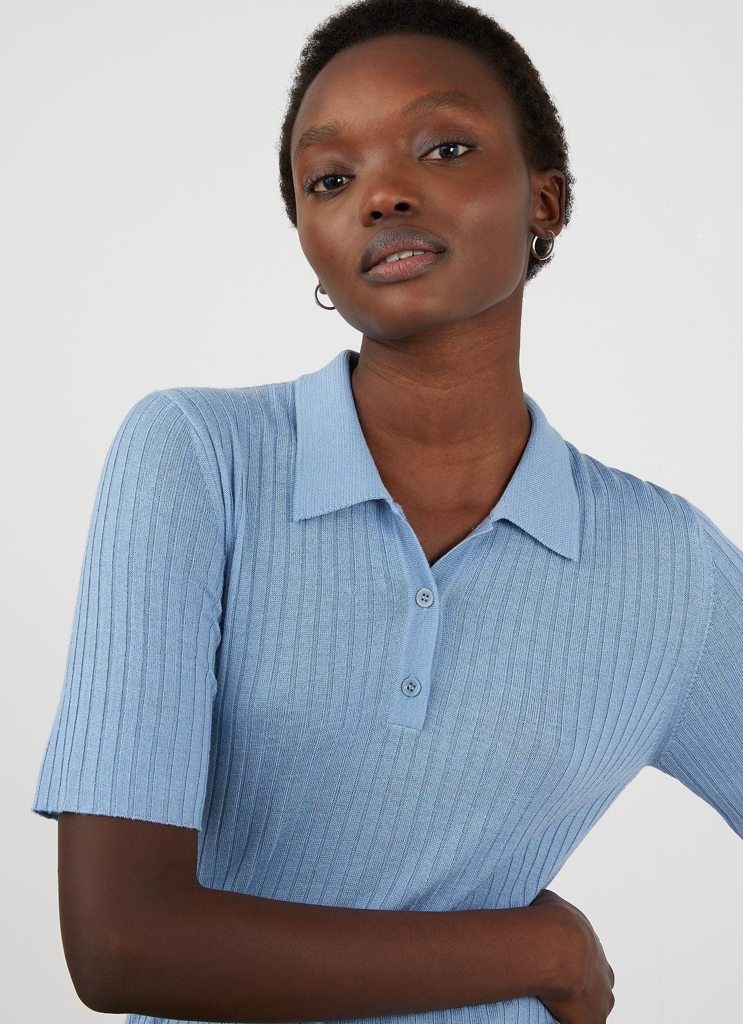 Merino Silk Polo - 1