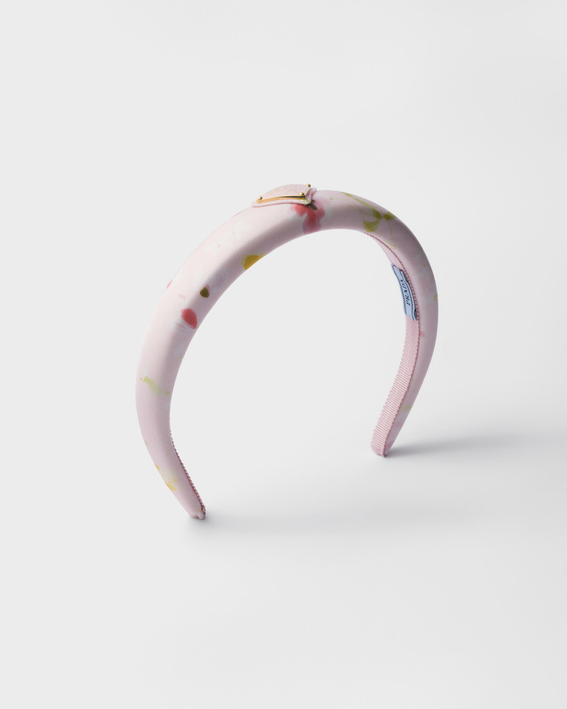Floral print Re-Nylon headband 1