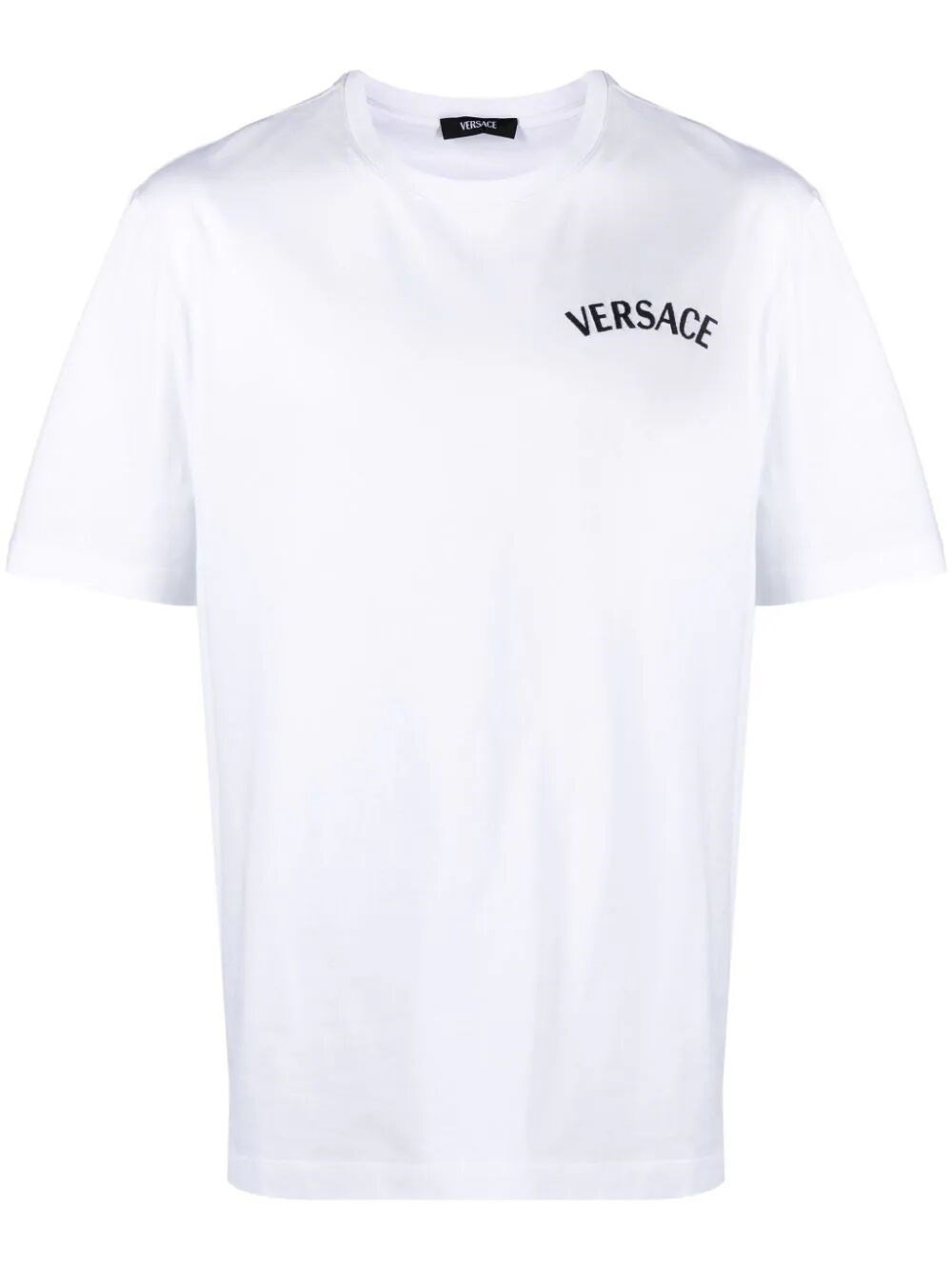 `Versace` Embroidery And `Versace Milano` Stamp Print T-Shirt - 1