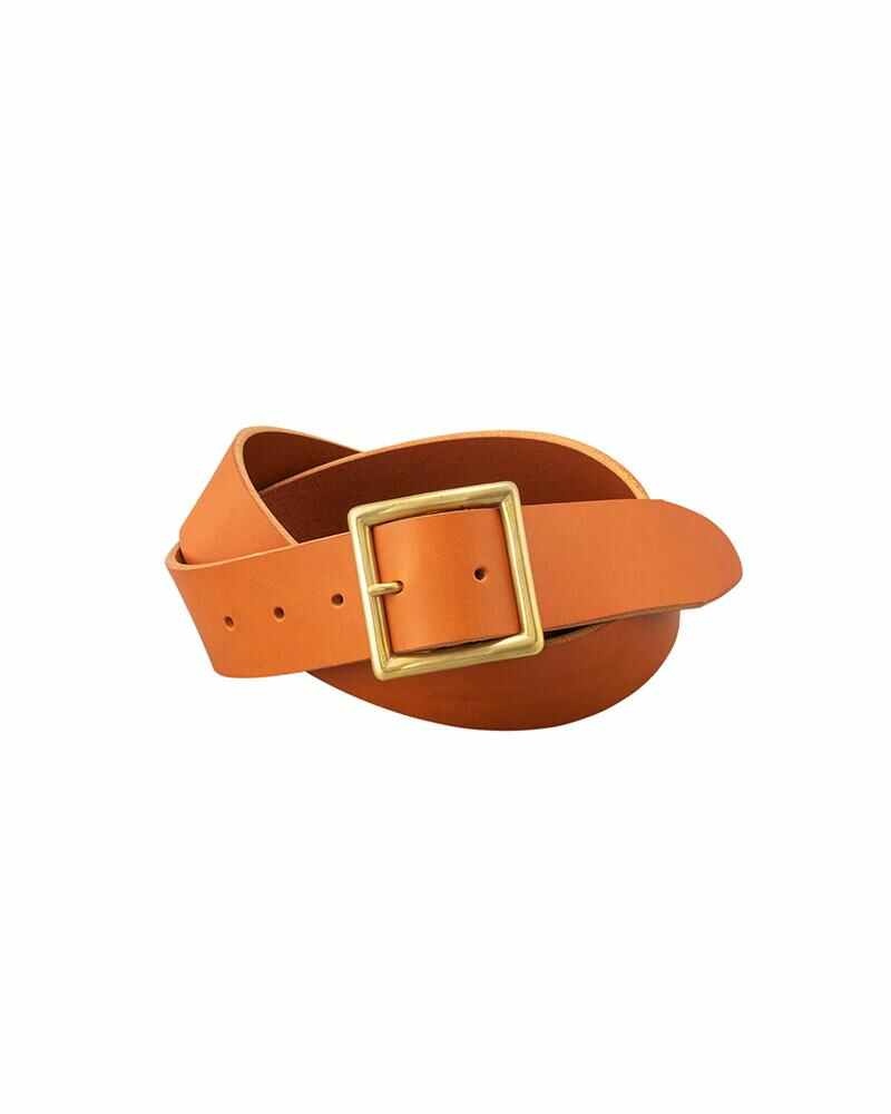 PLAIN BELT 40MM LT.BROWN - 1