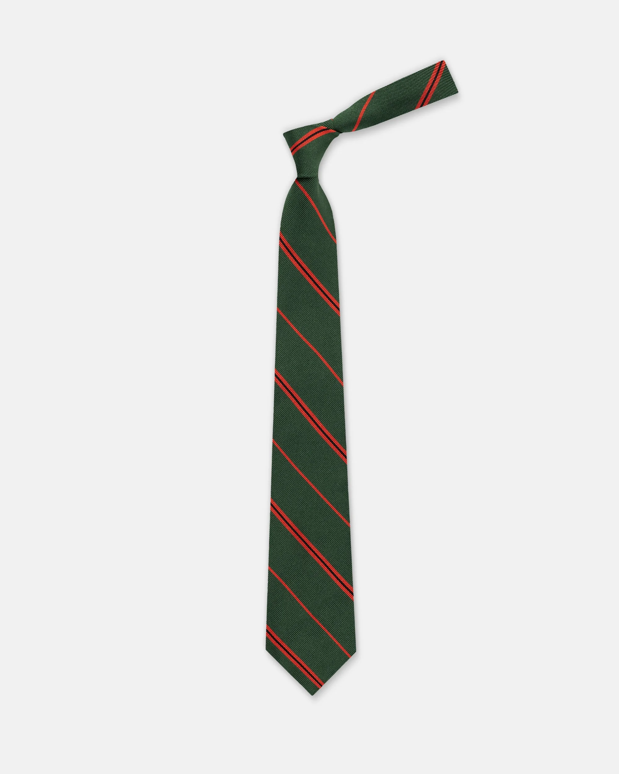 MADE-IN UK 11TH LONDON REGIMENT SILK REPP TIE - 1