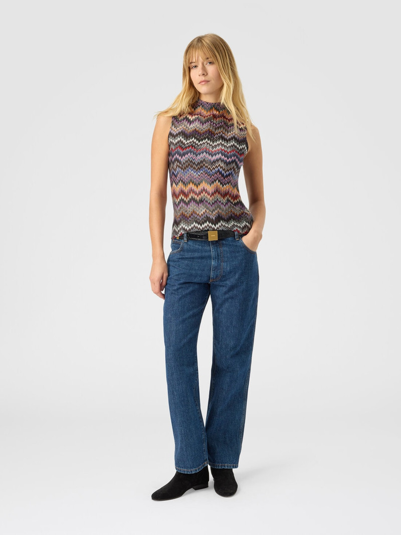 Missoni High-neck top with snake pattern outlook