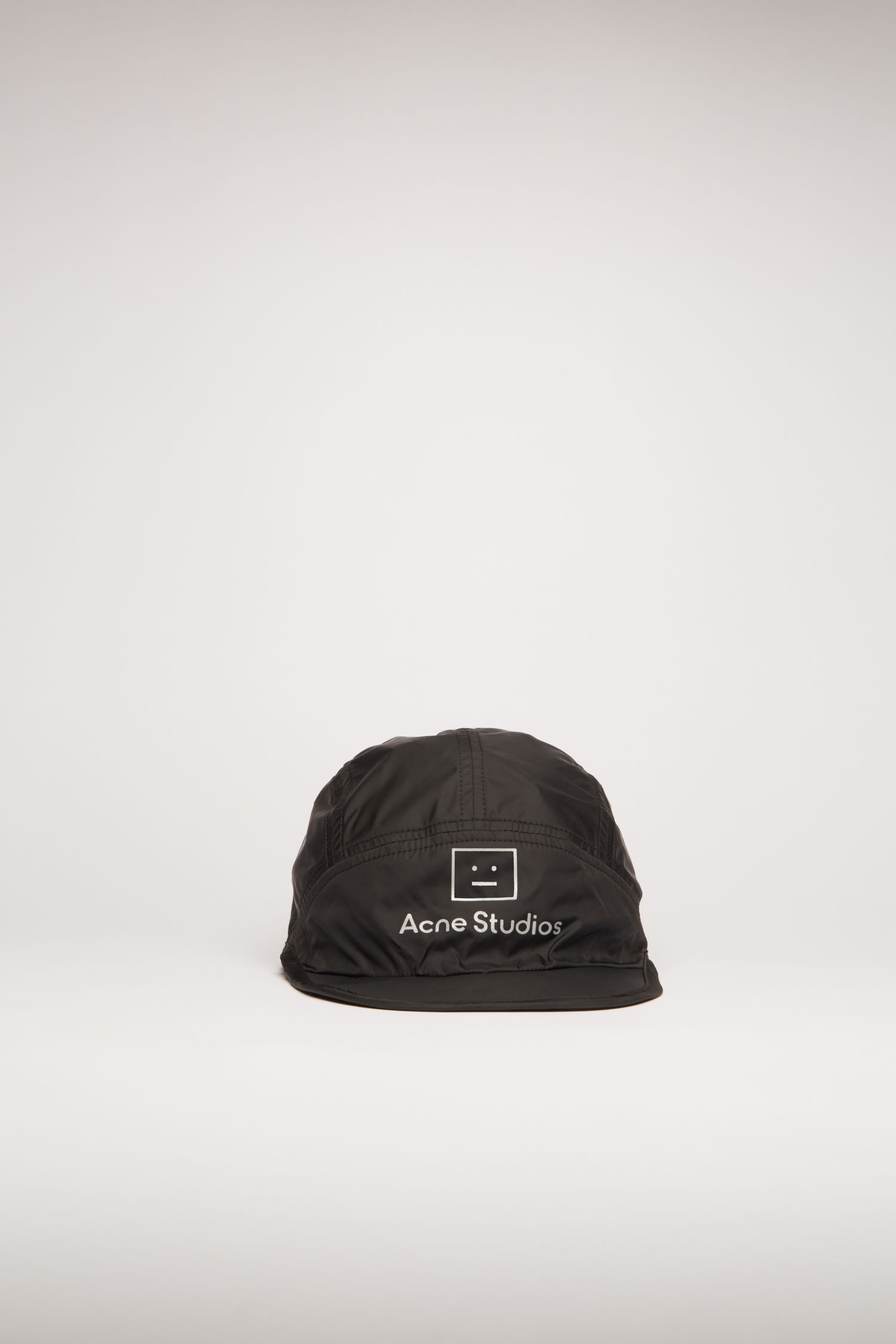 Reflective logo nylon cap black - 1