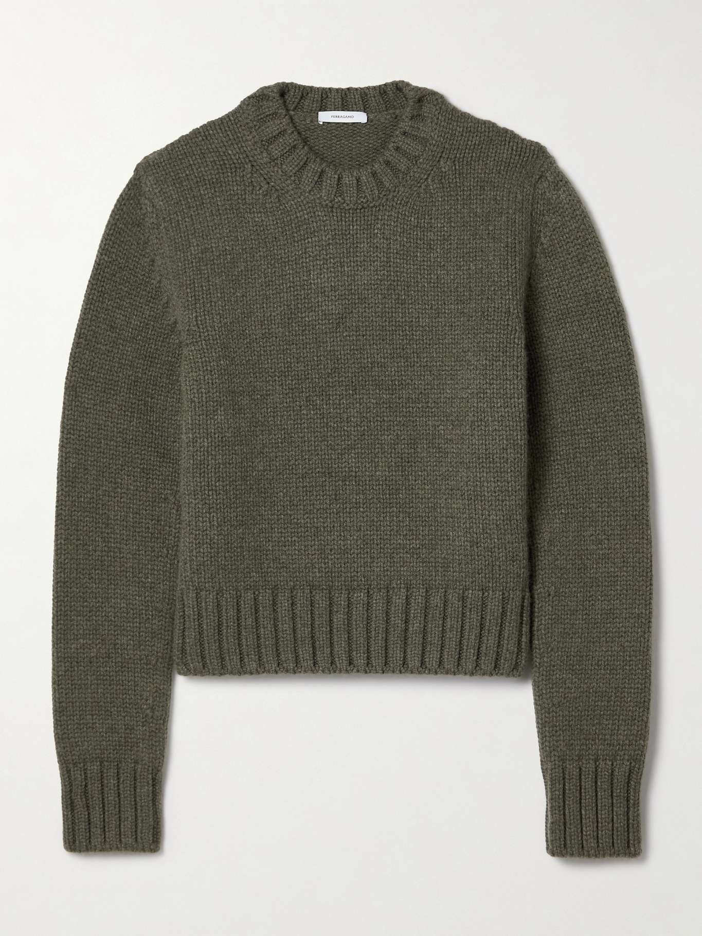 Wool and cashmere-blend sweater - 1