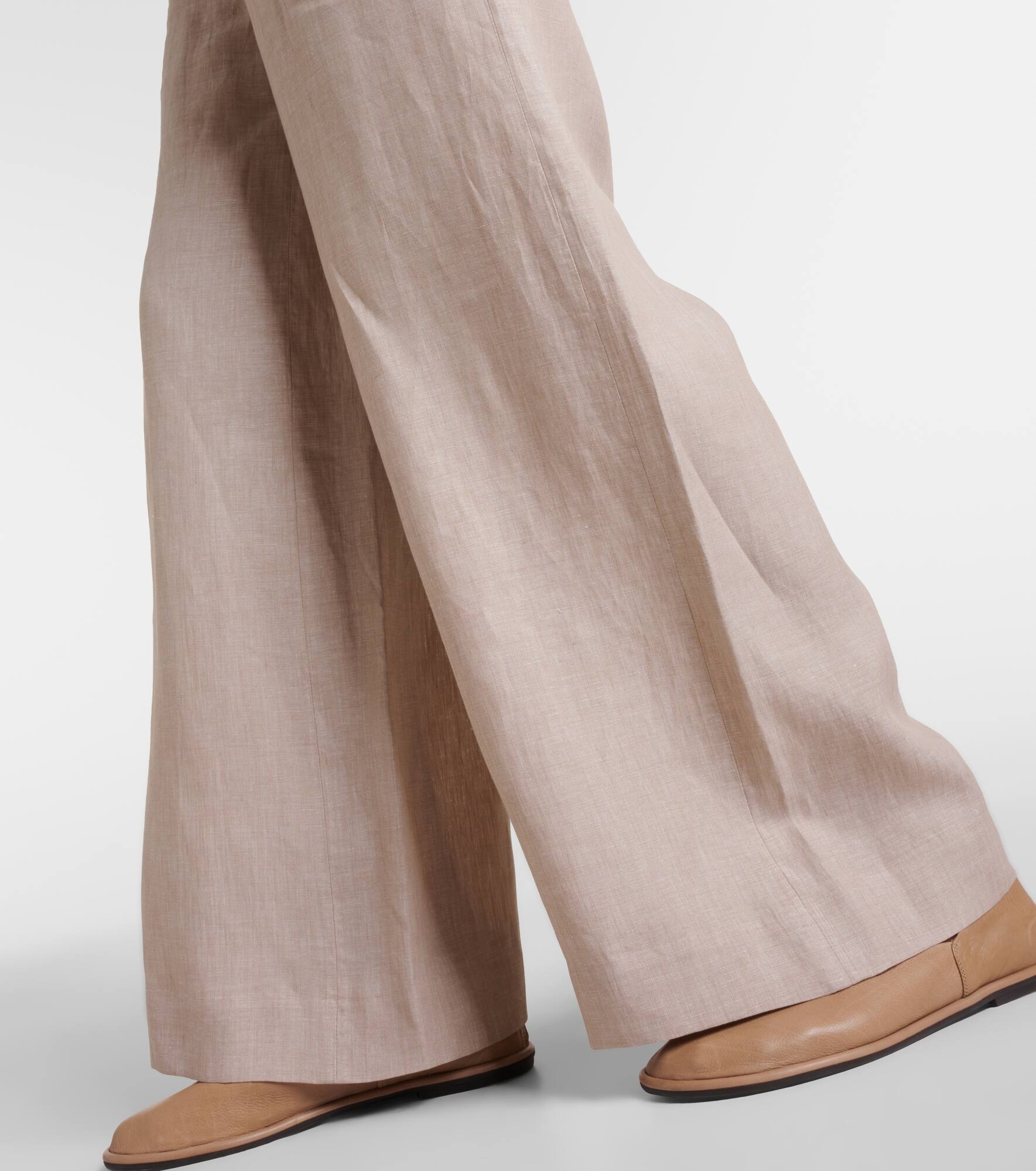 Graysen linen wide-leg pants - 5