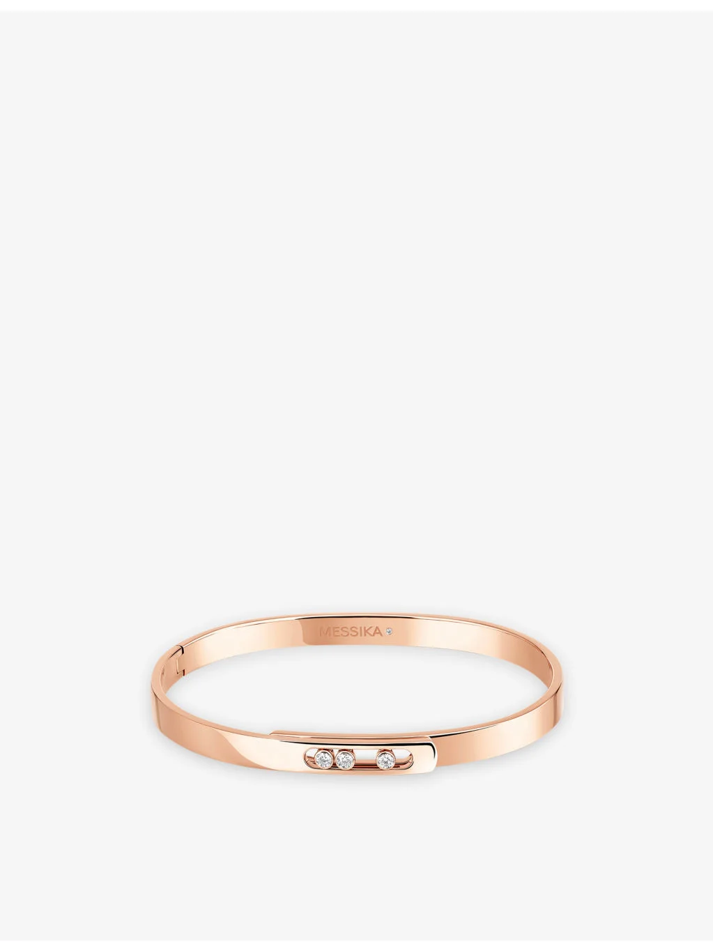 Move Noa 18ct rose-gold and 0.11ct diamond bangle - 1