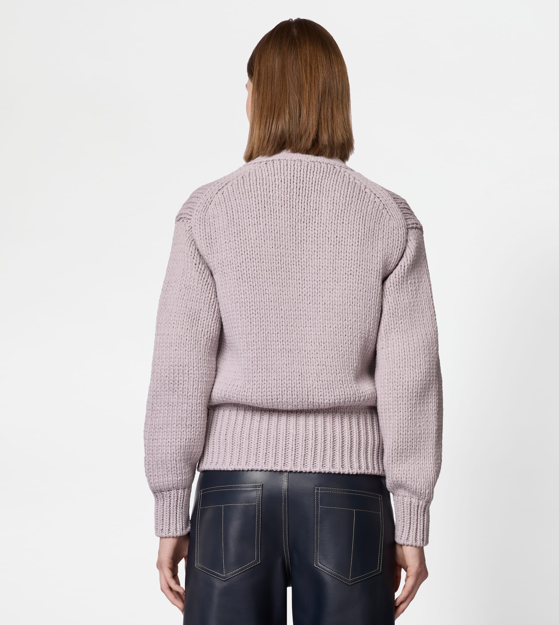COTTON BLEND CARDIGAN - VIOLET - 4