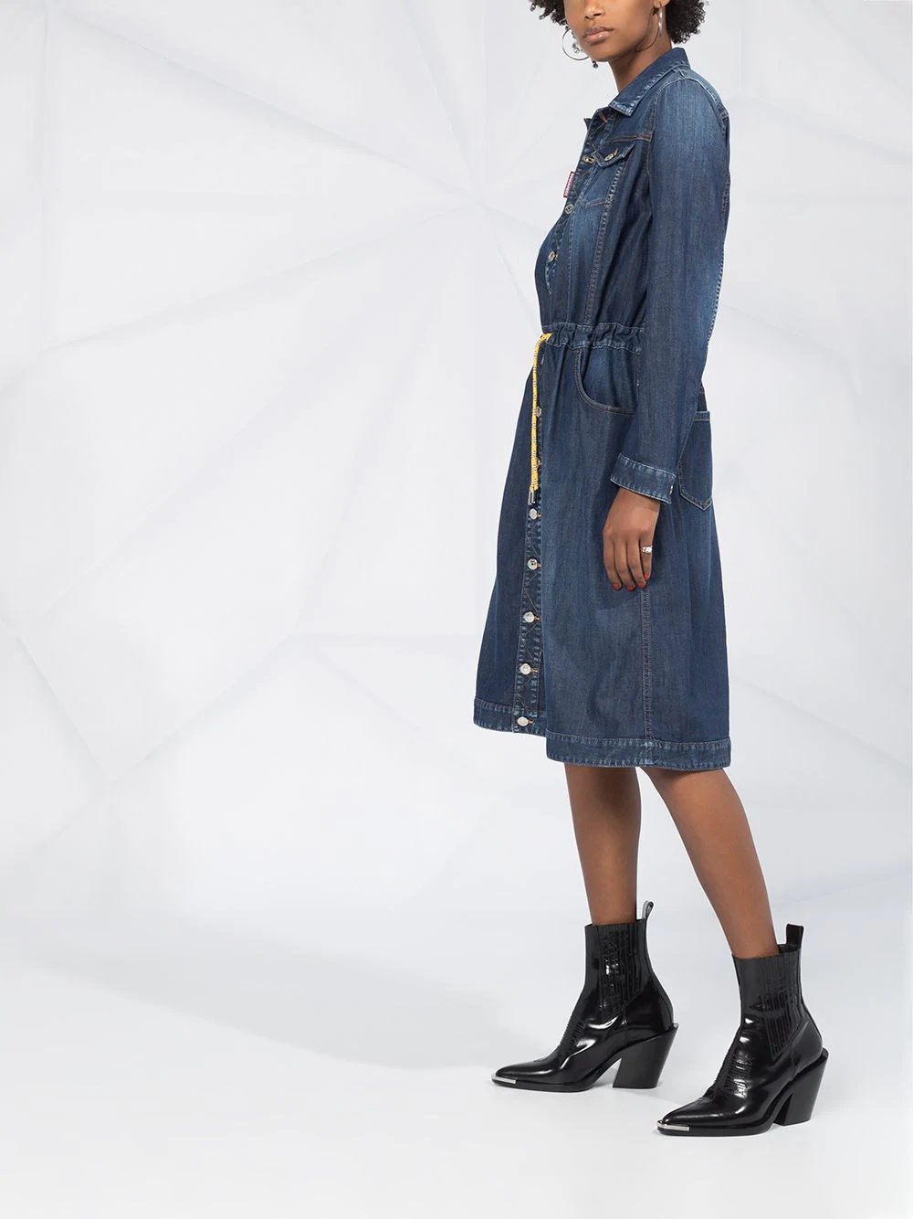 denim shirt dress - 4