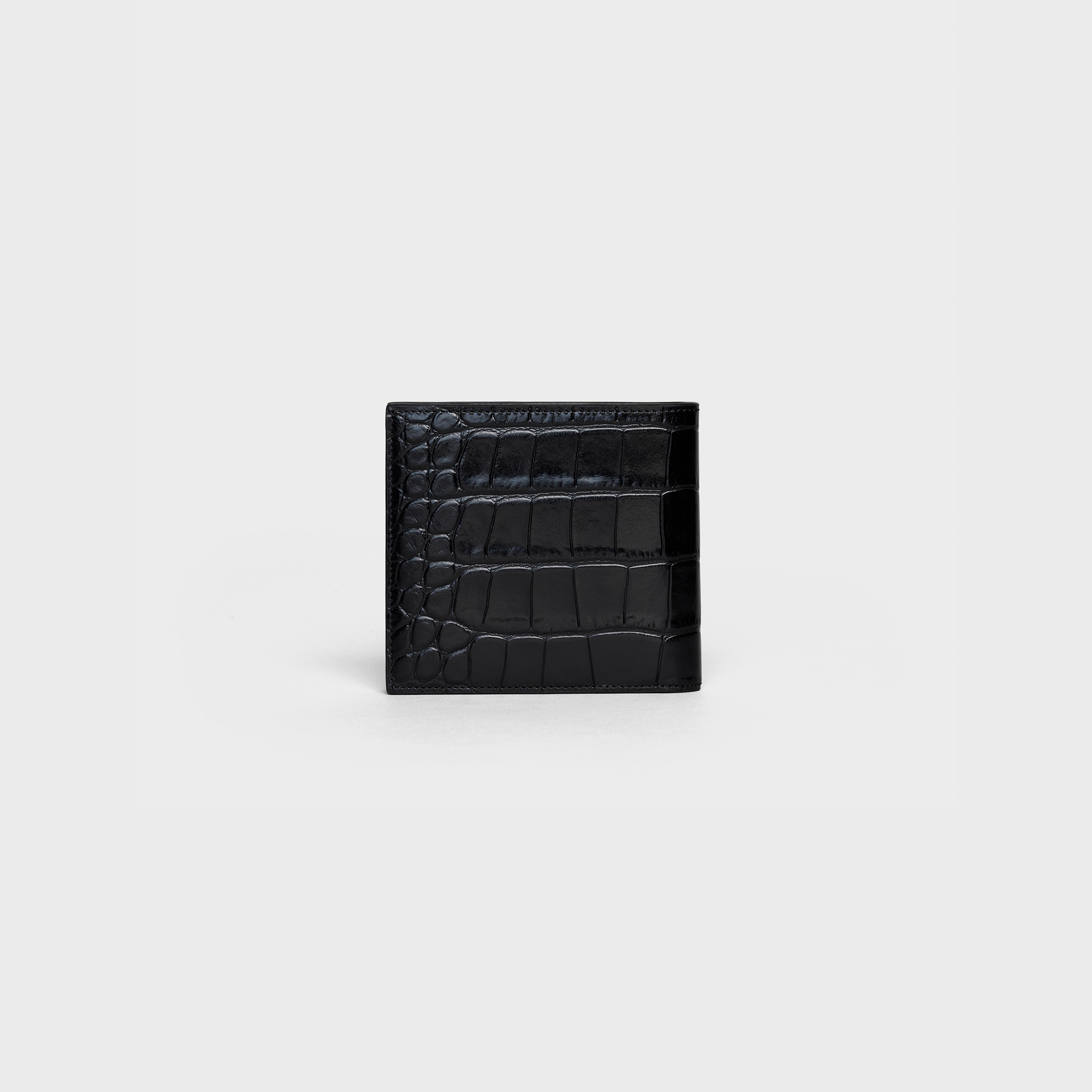 Bi-fold wallet in Croco stamped calfskin - 3