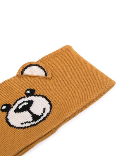 Moschino teddy bear-knitted hair band outlook