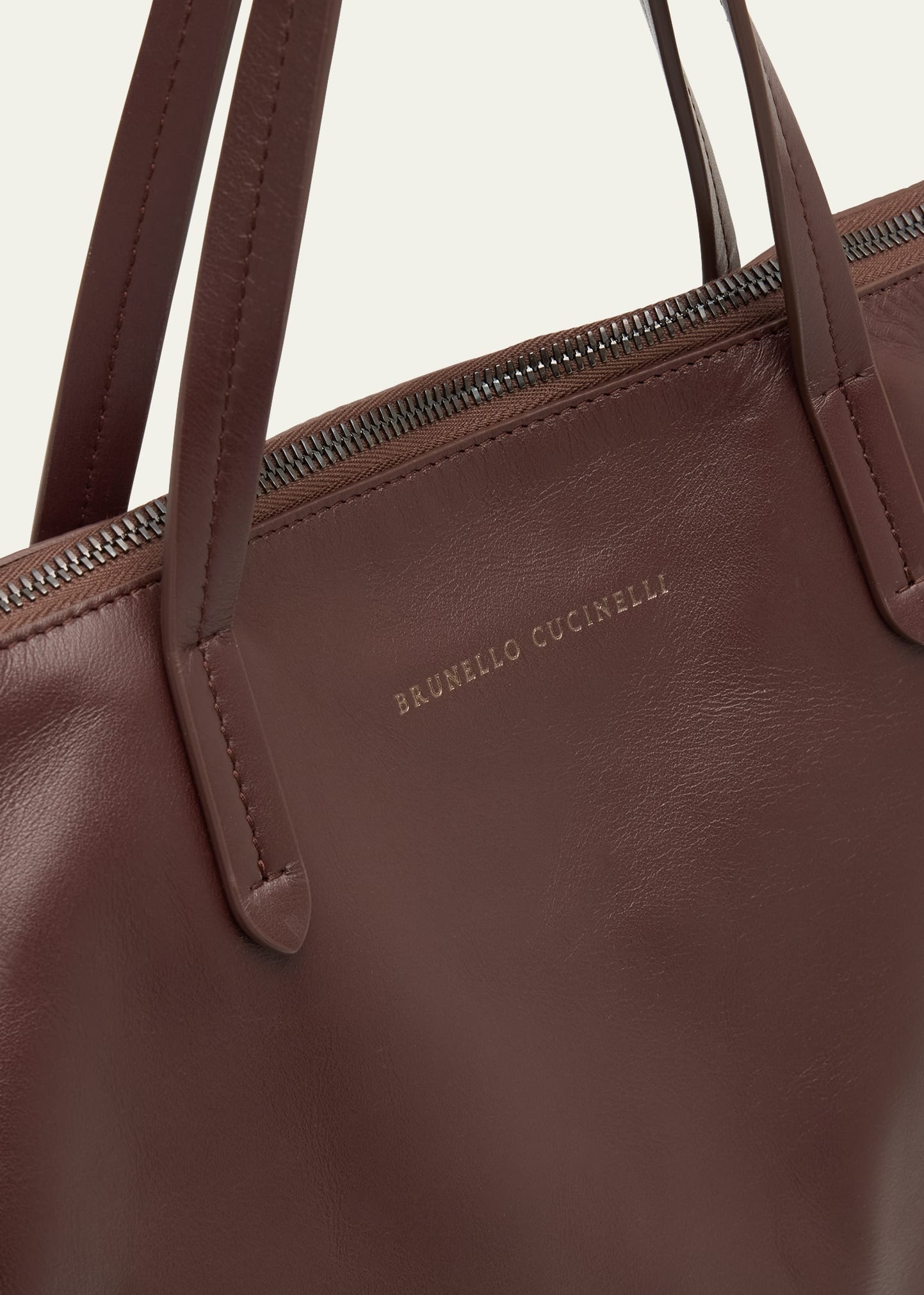 Duo Large Calfskin Shopper Shoulder Bag - 5