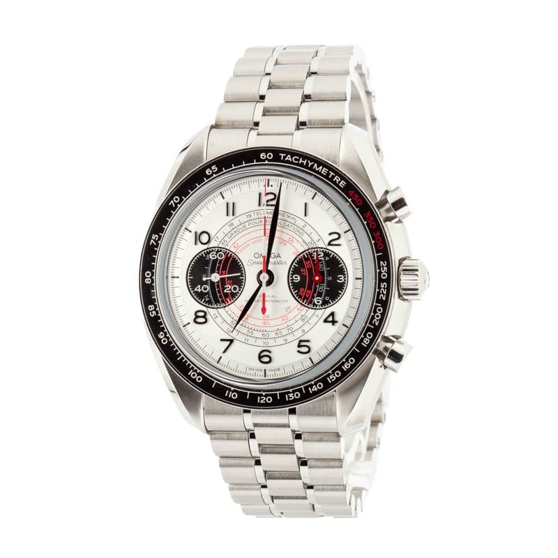 Omega Speedmaster Chronoscope Silver Arabic Dial - 2