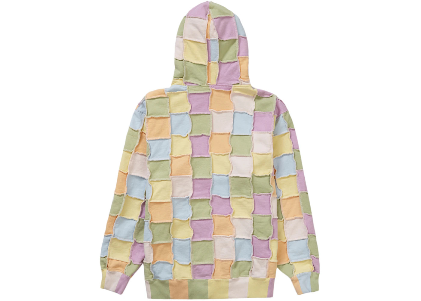 Supreme Reverse Patchwork Zip Up Hooded Sweatshirt Multicolor - 2