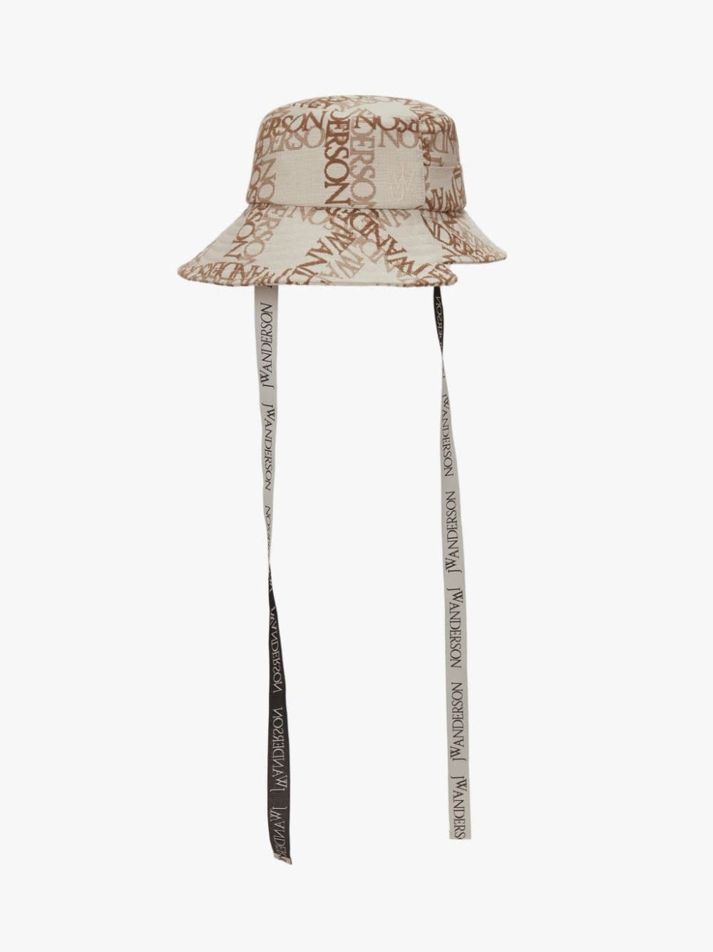 ASYMMETRIC BUCKET HAT WITH LOGO GRID - 2