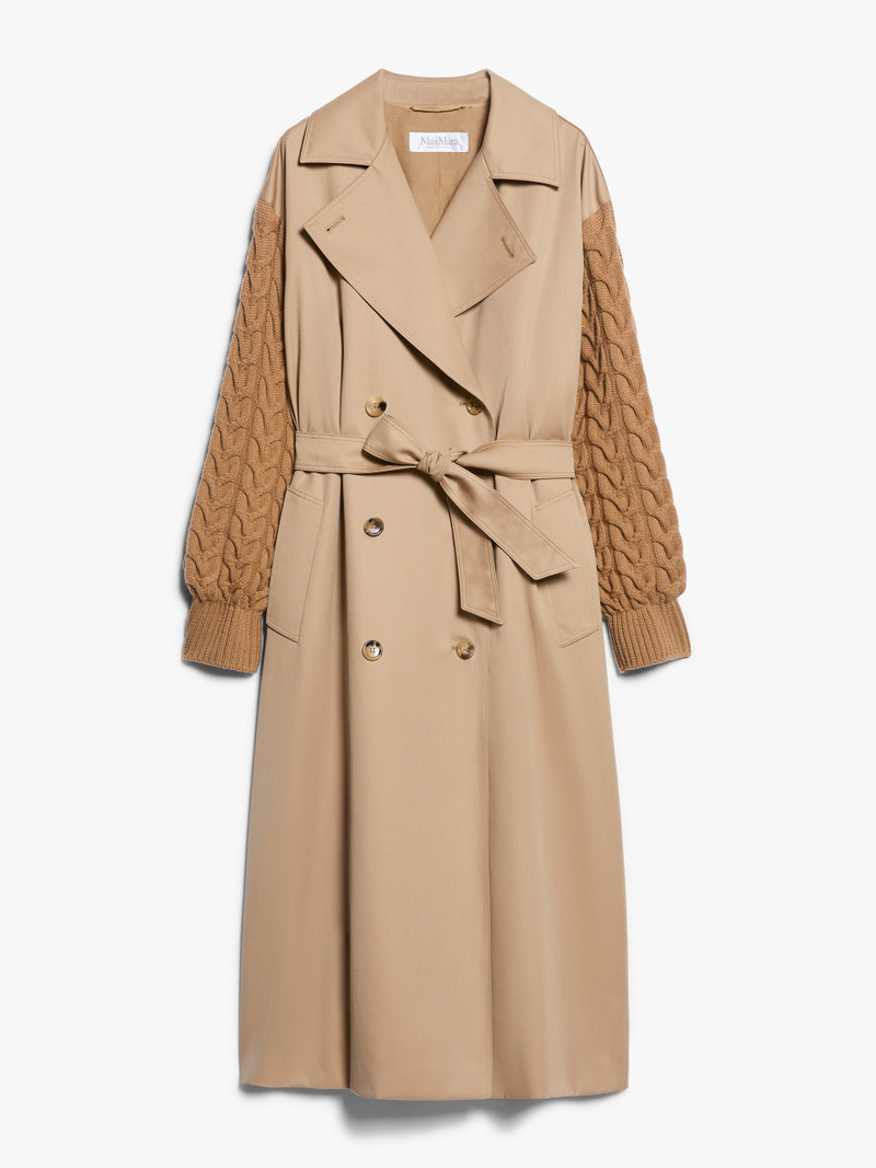 CICLADI Water-repellent gabardine trench coat - 1