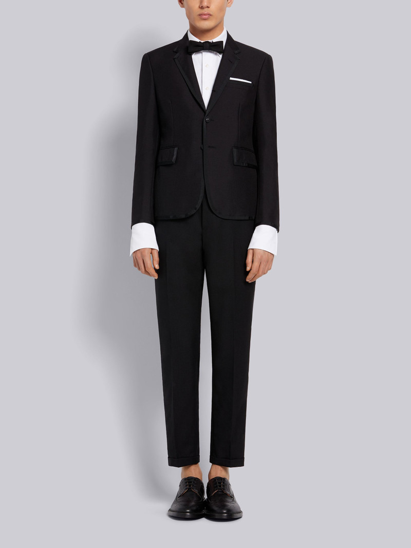 Black 3-Ply Wool Mohair High Armhole Tuxedo 1