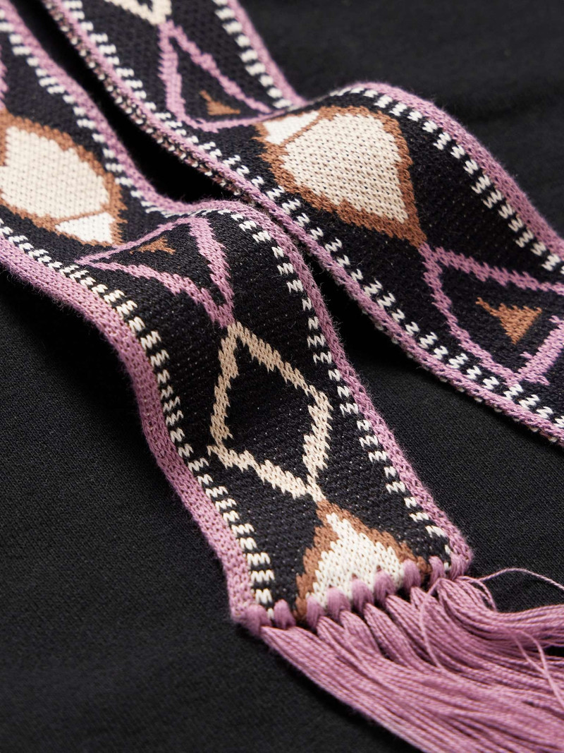 Maldives Jacquard-Trimmed Cotton-Blend Jersey Hoodie 5