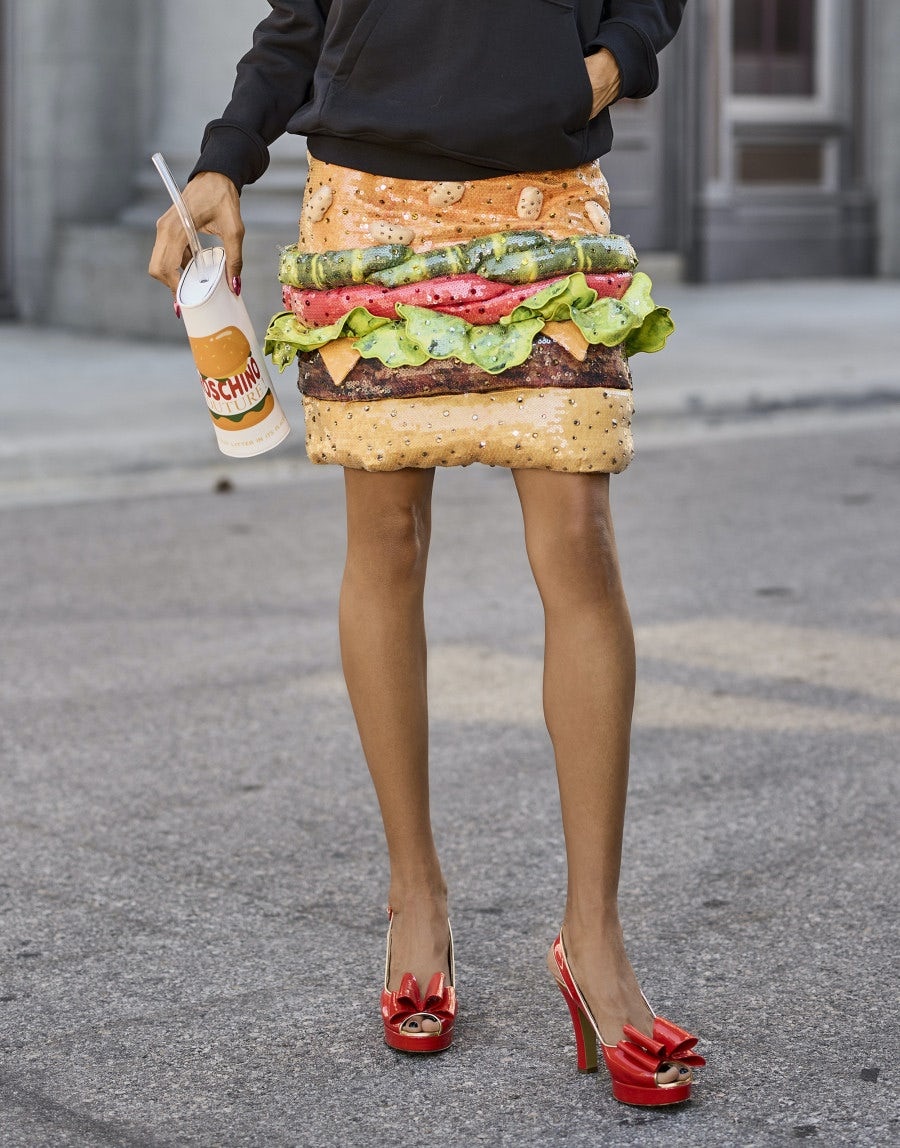 HAMBURGER SKIRT WITH SEQUINS - 5