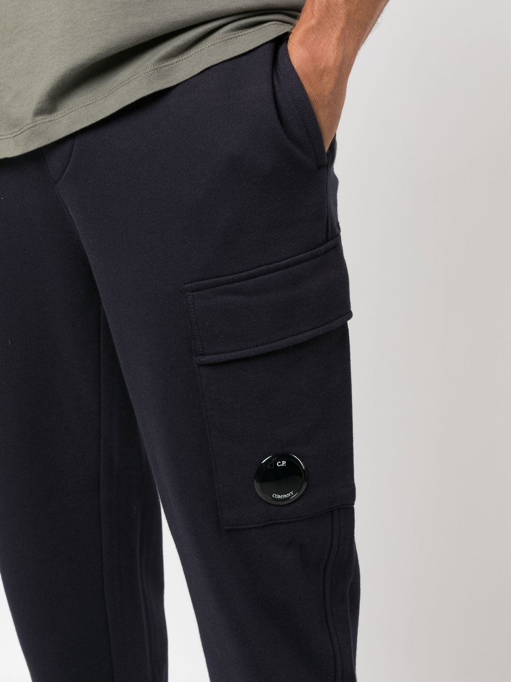 Lens-detail cargo sweatpants - 5