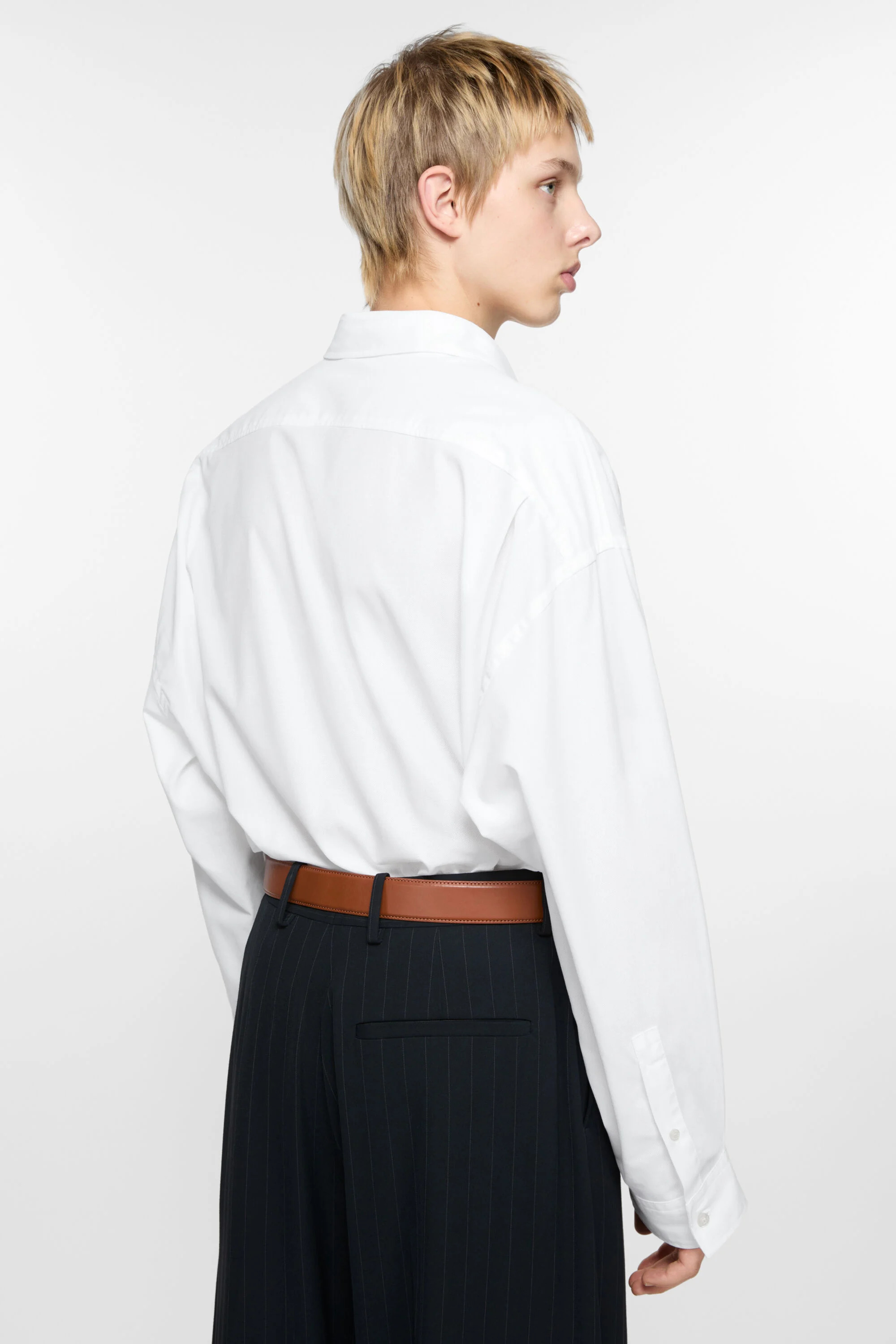 Button-up shirt - White - 3