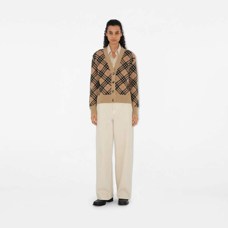 Burberry Check Cashmere Cardigan outlook