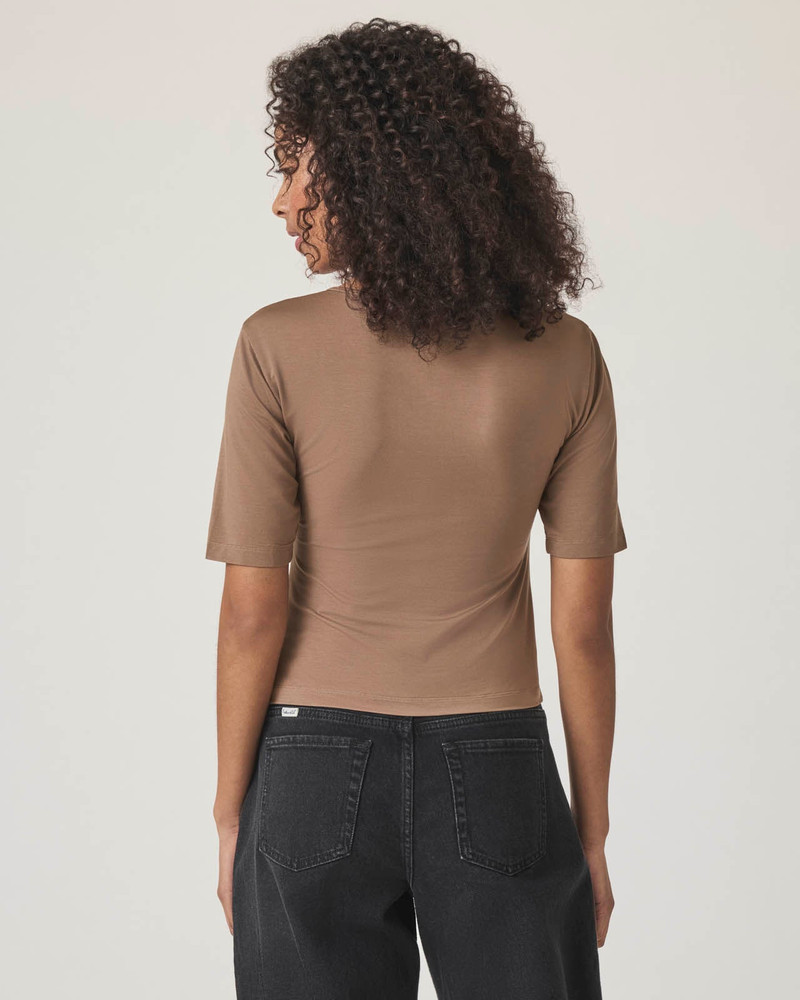 Splendid Yasmina Ruched Tee outlook