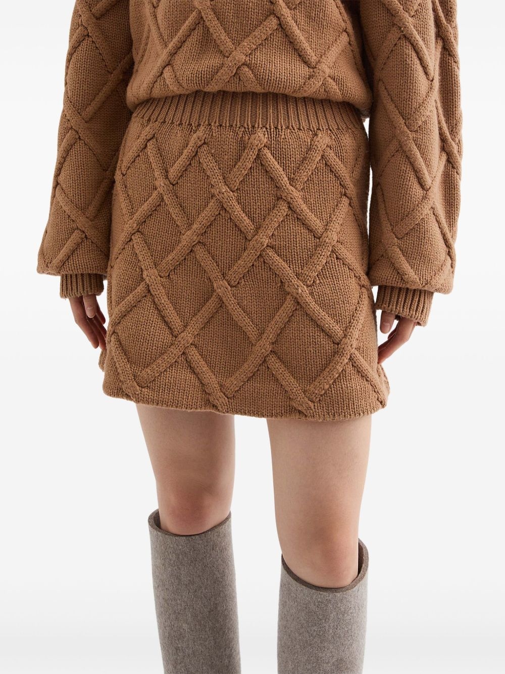 wool mini skirt - 5