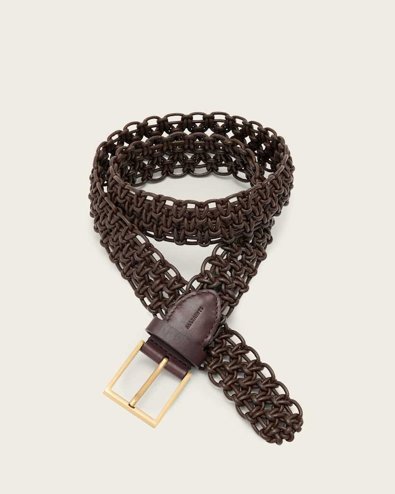 ILA LEATHER WOVEN BELT 1
