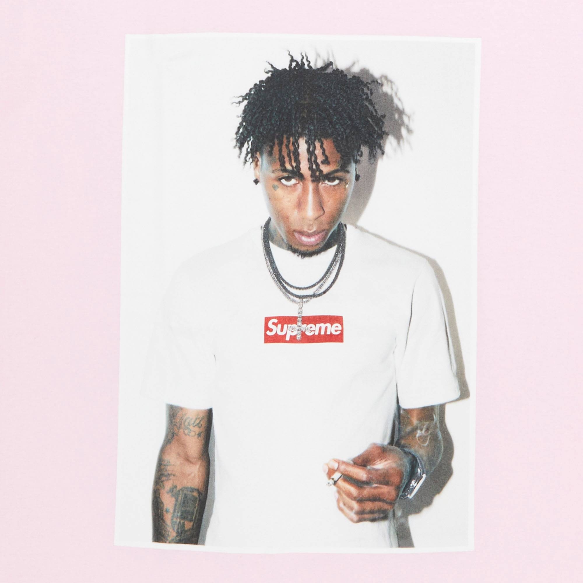 Supreme NBA Youngboy Tee 'Light Pink' - 2