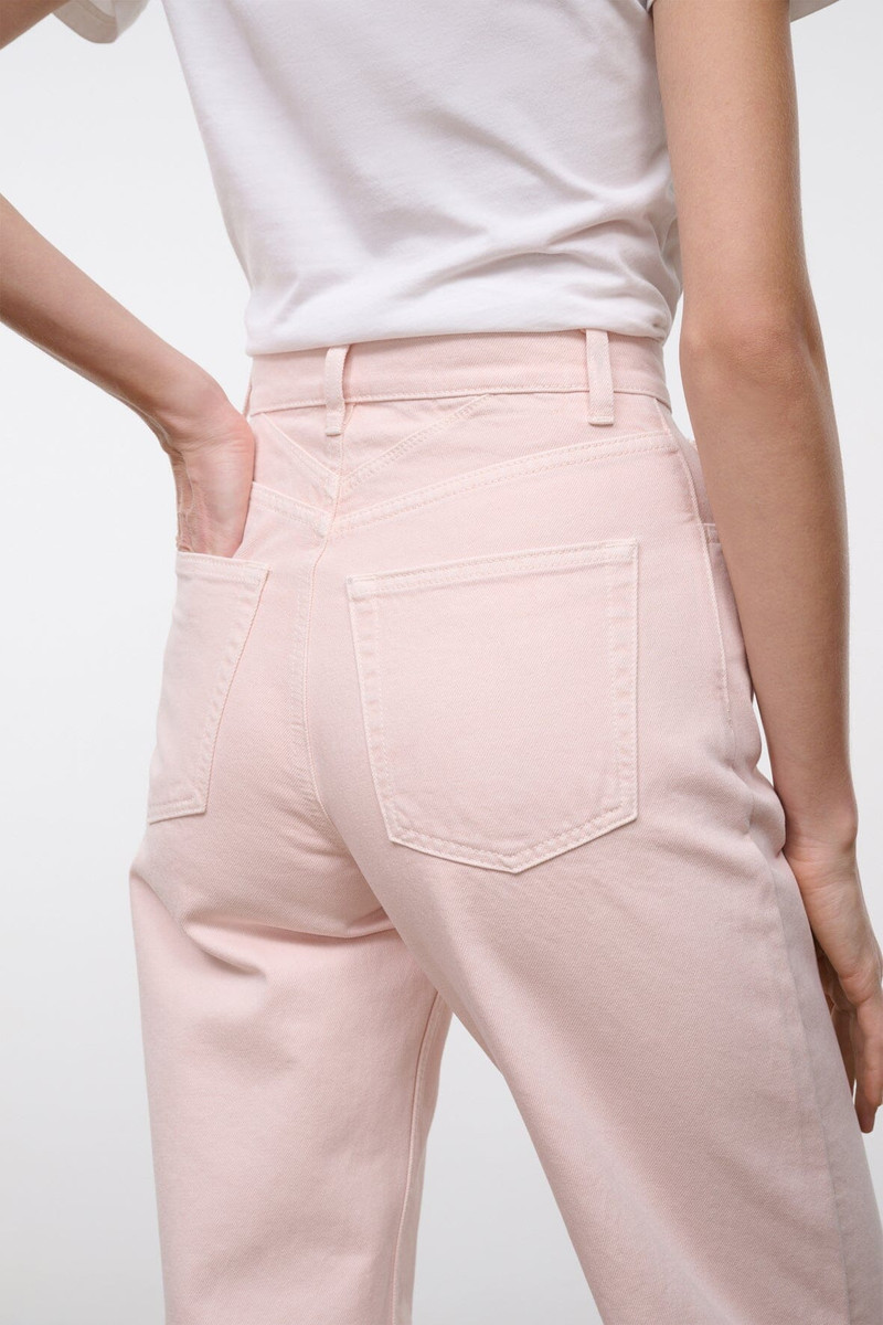 STAUD LEO HIGH RISE JEAN 33 ROSE 5