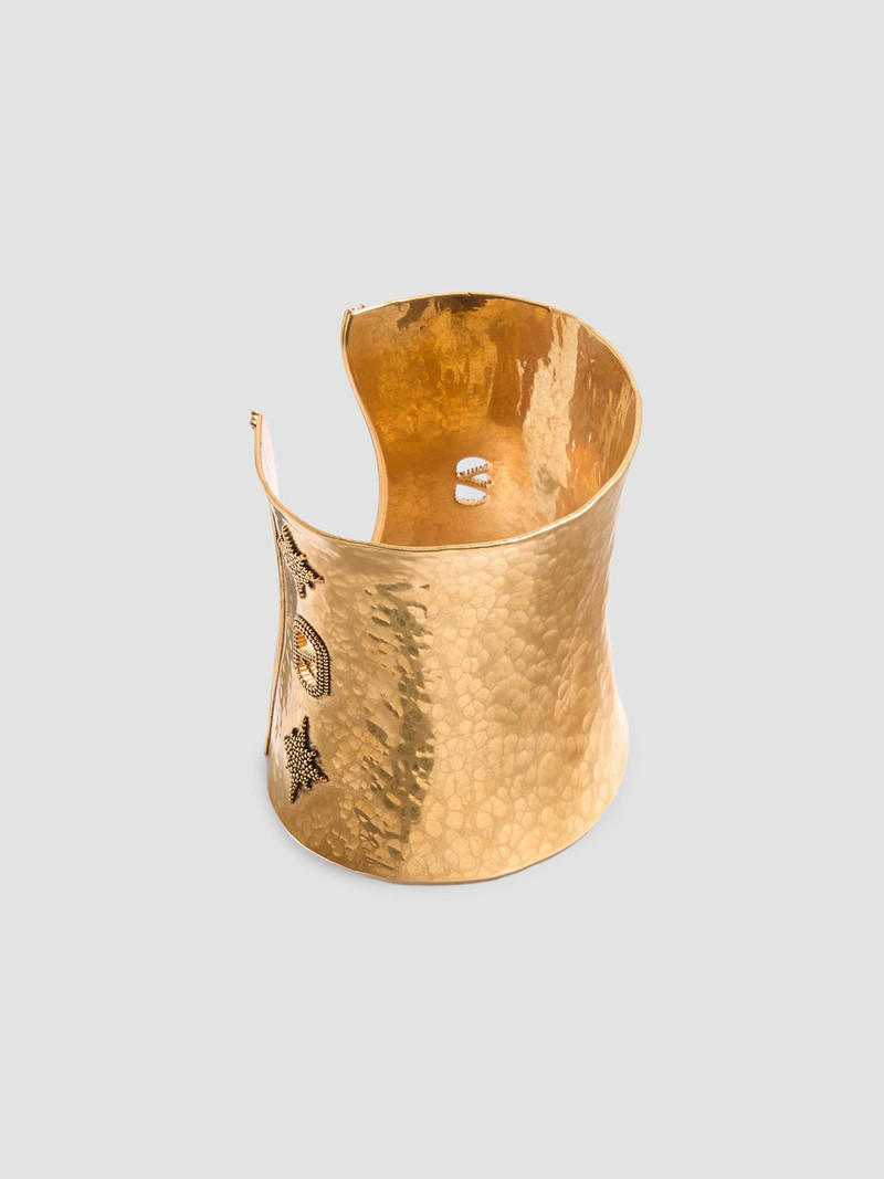 Women's Cuffy Antiqued Metal Bracelet - Antique Brass 4