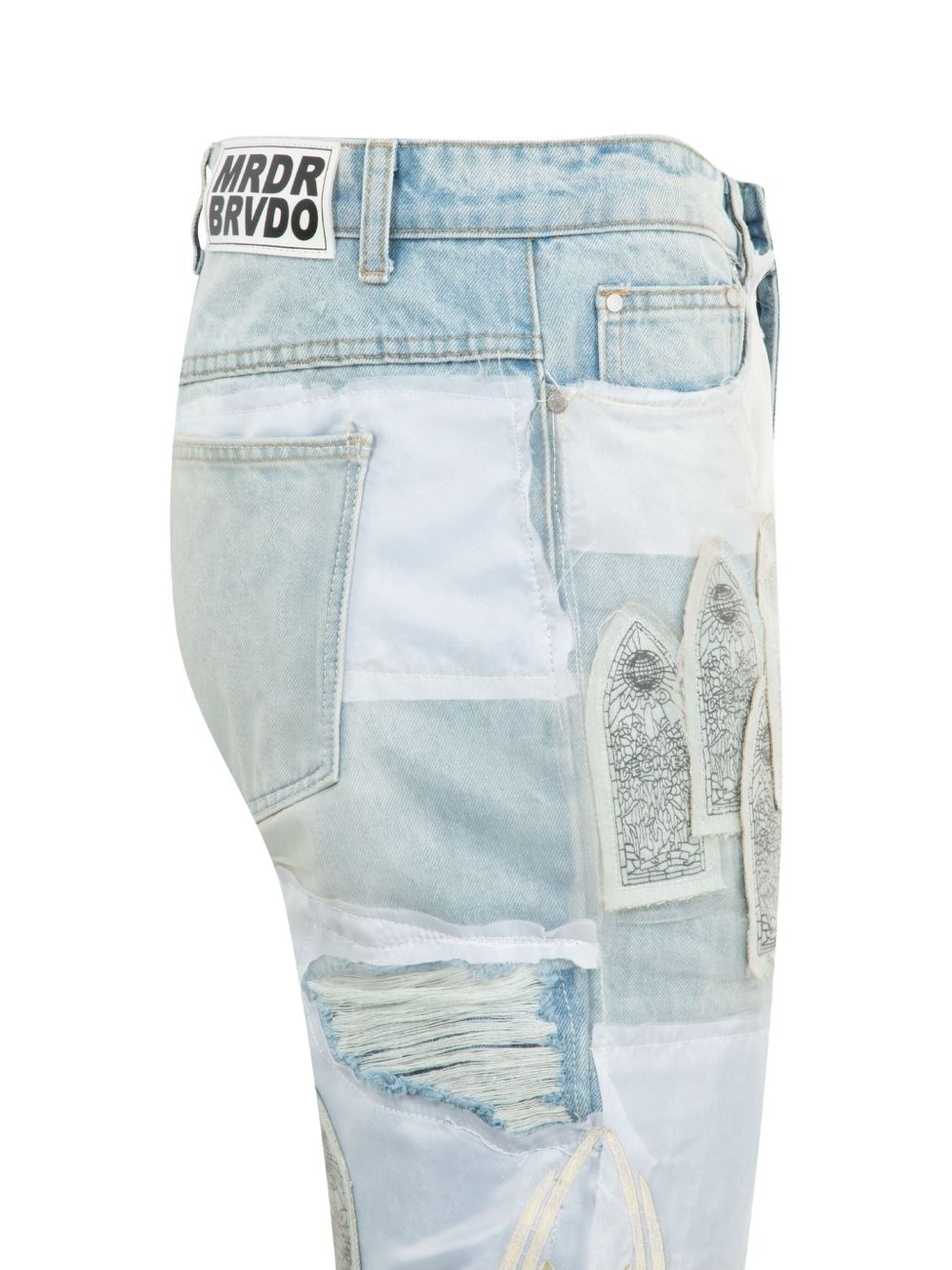 Winged Organza jeans - 3